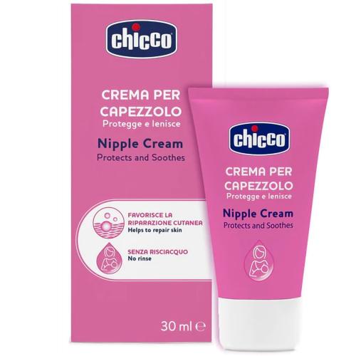 Chicco Nipple Cream Protects & Soothes Ενυδατική Κρέμα για Θηλές Ενυδατώνει το Δέρμα & Αποτρέπει το Κοκκίνισμα 30ml